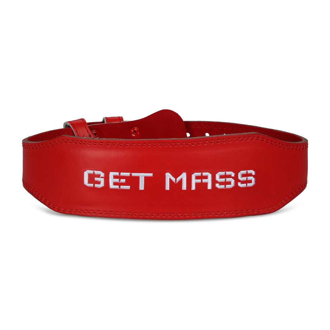 GET MASS Weightlifting Belt - Red Limited Edition