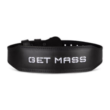 Load image into Gallery viewer, GET MASS Weightlifting Belt - Classic Black
