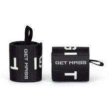 Load image into Gallery viewer, GET MASS Wrist Straps - Black
